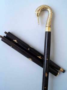 Canne de marche en bois moderne faite à la main de haute qualité en gros, design personnalisé, toucher réel pour la décoration de la maison M/S - Product Image 2