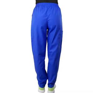 Nouveau soie gommages ensemble Stretch gommage hauts poche pantalon hôpital Salon de beauté infirmière médecin chirurgie salopette vêtements de travail manches courtes - Product Image 4