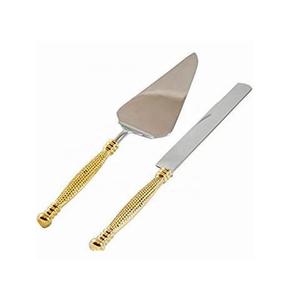 Juego de servicio de pasteles de boda de acero inoxidable, utensilios de cocina, juego de cuchillos y servidor para pastel de boda - Product Image 1