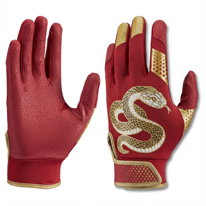 Wholesale Softball Baseball Batting Gloves Premium Leather Build Tear Proof Enhanced Vented Mesh Custom Design Colour Options - Product Image 3