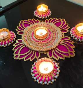 Velas Multicolores de Diseño Tradicional al por Mayor, Personalizadas, con Portavelas, para Decoración de Bodas y Fiestas Indias, Perfectas - Product Image 5