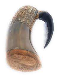 แก้วน้ำทำจากเขาควายคุณภาพพรีเมียม สำหรับเครื่องดื่มแบบดั้งเดิม แก้วน้ำแท้จากเขาควาย สำหรับธีมยุคกลางและไวกิ้ง - Product Image 4