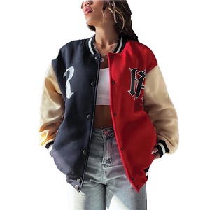 เสื้อแจ็กเก็ตเบสบอลแขนยาวกันลมแผ่นปักโลโก้ออกแบบได้ตามต้องการสินค้าใหม่ - Product Image 6