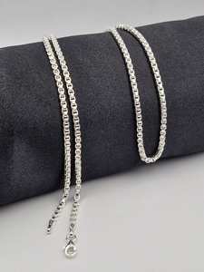 925 Sterling <b>Silver</b> Excellent Quality <b>Box</b> <b>Chain</b> For Men And Women Handmade Designer Trendy Classic Design Customized Size - Product Image 6