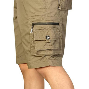 Pantalones cortos de playa de algodón de talla grande, cómodos, informales, de algodón, transpirables y sostenibles, con bolsillos - Product Image 6