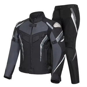 Veste de sécurité en cuir unisexe pour moto, coupe-vent, imprimée pour la conduite - Product Image 3