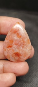Pierre de soleil orange naturelle de haute qualité, cabochon lisse poli, pierre précieuse de 5 à 8 mm pour la fabrication de bijoux - Product Image 4