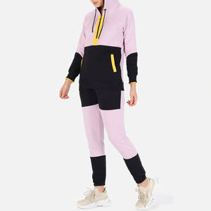 Nuevo chándal elegante con cremallera para mujer Color sólido con logotipo personalizado Tallas grandes El mejor precio al por mayor para invierno a la venta - Product Image 4