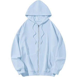 Sweat à capuche zippé pour hommes en coton biologique 100% de luxe pour l'hiver avec une qualité élevée et supérieure 450 GSM - Product Image 2