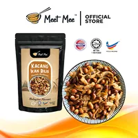 MEET MEE Halal - Bocadillos de Anchoas Fritas con Cacahuete Duro Salado (Kacang Ikan Bilis)