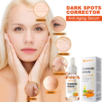 Sérum Visage Liquide Hydratant Intense Anti-Âge Éclaircissant et Blanchissant à l'Acide Hyaluronique, Vitamine C et Curcuma – Marque Blanche