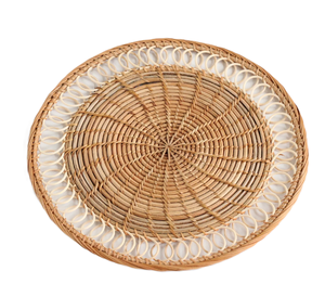 Meilleure vente Assiette de chargeur en rotin 33cm Meilleure vente en gros Assiettes de chargeur en rotin à prix abordable - Product Image 5