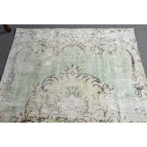 พรมวินเทจลายต้นไม้สีเขียว ขนาด 4.4x8.6 ฟุต พรมตุรกี ทำจากขนสัตว์ - Product Image 4