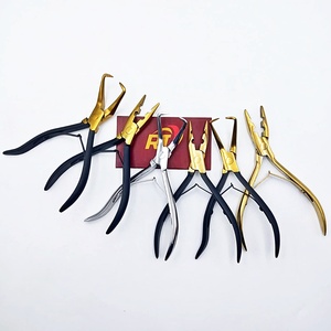 Alicates Multifunción Profesionales de Acero Inoxidable con Empuñadura Negra de Alta Calidad, Herramienta Ecológica para Extensiones de Cabello de Marca Privada - Product Image 4