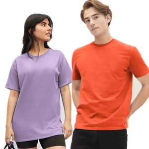 180 GSM เสื้อยืดผ้าฝ้ายแบบเรียบสำหรับผู้ชายและผู้หญิงใช้ได้ทั้งชายและหญิงเสื้อยืดผ้าฝ้าย100% แขนสั้นคอกลมออกแบบโลโก้ได้ตามต้องการ - Product Image 4