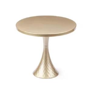 Présentoir rond en métal doré pour dessert d'anniversaire de décoration de mariage - Product Image 1