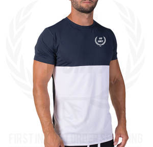 OEM T Shirt Personnalisez Votre Propre Logo Tee Sports Ringer Running Quick Dry Fit Tshirt Polyester Respirant Mens Fitness T-shirt - Product Image 6