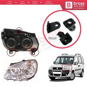 Support de fixation de phare BHL8, kit de réparation avec languettes, côté gauche, pour Doblo Box MPV 119 223 2005-2010 - Product Image 5
