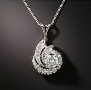Premium Quality VVS Moissanite Lab Grown Diamond 925 Silver Plated Pendant Cuban Link <b>Chain</b> Necklace Hip Hop <b>Iced</b> Gift Women - Product Image 3