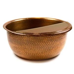 Lavabo de cobre martillado para pedicura, tratamiento cosmético de uñas de pies para salón de spa, diseño de lujo, gran calidad, cantidad a granel - Product Image 6