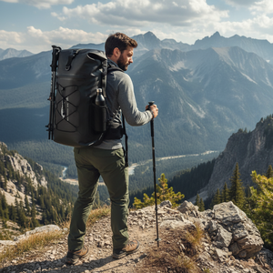 กระเป๋าเป้เดินทางเวียดนามขนาดใหญ่ 36-56 ลิตร ผลิตจากโพลีเอสเตอร์ กันน้ำ พร้อมโลโก้และดีไซน์สั่งทำได้ - Product Image 1