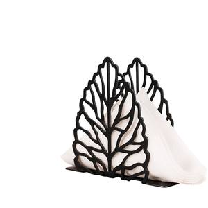 Porte-serviettes moderne en métal noir Cactus pour table à manger Distributeur décoratif de mouchoirs en fer pour la maison, la cuisine et le restaurant - Product Image 3