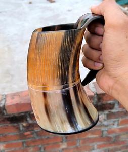 Jarra de Cerveza Vikinga Ecológica de Cuerno de Buey Pulido, Jarras de Cuerno de Buey para Decoración, Precio de Fábrica - Product Image 4