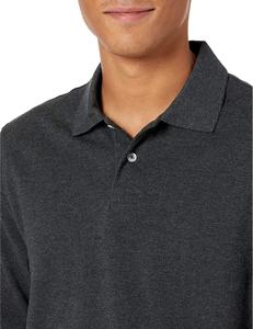 Camiseta Polo de microfibra personalizada Impresión bordada transpirable de alta calidad 100% algodón para hombre Polo de golf Regular-Fit - Product Image 5