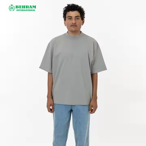 High Quality Short Sleeve 100% Cotton Eco-Friendly Quick Dry Breathable Heavy <b>Weight</b> <b>Blank</b> Printed T-Shirt for Men - Product Image 5