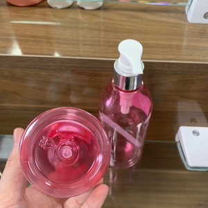 Bouteille de lavage corporel de shampooing de lotion en plastique rose vide de 400ml avec bouchon de pompe bouteille de pompe de lotion personnalisée emballage de bouteilles de soins de la peau - Product Image 4