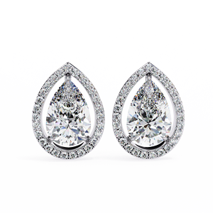 Venta al por mayor a granel 14K oro elegante Stud pendientes laboratorio crecido diamante CVD para las mujeres - Product Image 2