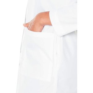 Bata de laboratorio médico blanca ajustada con bolsillo profesional para mujer, bata de laboratorio blanca para mujer Doctor Hospital - Product Image 5