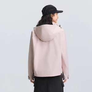 Manteau long en satin pour femme, imperméable, respirant, en coton, résistant aux taches, tendance, décontracté, couleur unie, nouveau style - Product Image 4
