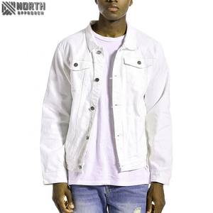 Dernière vente en gros OEM Logo personnalisé et taille bleu hommes veste en jean veste respirante de haute qualité pour hommes-veste en jean pour hommes - Product Image 3