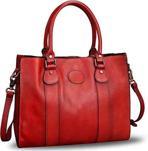 Élégant et élégant en cuir de vachette véritable dames sac fourre-tout femmes OEM sac à main personnalisé pour la vente en gros sac à bandoulière à la mode - Product Image 1