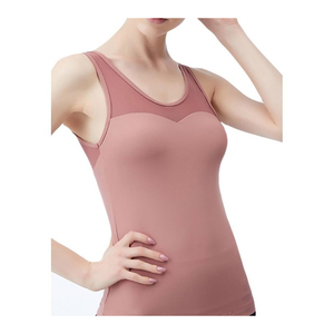 เสื้อกล้ามออกกำลังกายสายเดี่ยวสำหรับผู้หญิงเสื้อกล้ามออกกำลังกายระบายอากาศกระชับสัดส่วนยืดได้กระชับ2025น้ำหนักเบา - Product Image 3