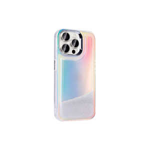 Étui de protection de luxe pour iPhone 15 Pro Max avec design de perles colorées, coque transparente en silicone, matériau PC antichoc - Product Image 5