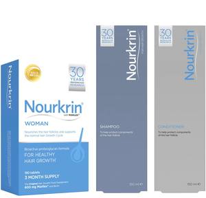 Traitement Nourkrin unisexe pour la croissance et la préservation des cheveux avec prévention de la chute des cheveux, acide glycolique et squalane - Casque ou bonnet X 60 - Product Image 1