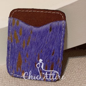 เคสใส่บัตรหนังวัวแบบปรับแต่งได้สำหรับผู้ชายและผู้หญิงที่ใส่บัตรโลหะกระเป๋าสตางค์ขนาดเล็กใหม่ล่าสุด - Product Image 1