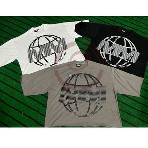 Camisetas de manga corta de talla grande de alta calidad para hombre, camisetas de algodón 100% para hombre, camisetas con hombros caídos Unisex en blanco con estilo - Product Image 1