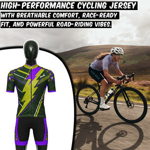 Unisex Digital Sublimation Cycling Jersey Quick Dry Half Sleeve Cycling Clothing With Special <b>Light</b> Material OEM Team <b>Name</b> - Product Image 3