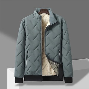 <b>Men's</b> Thickened Winter Cotton <b>Coat</b> with Hooded Stand Collar Slim Puffer Parka Fleece Lining Casual Outerwear <b>Long</b> <b>Padded</b> Jacket - Product Image 2