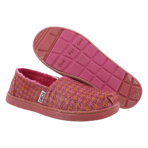 Scarpe da ragazza Toms Classic Houndstooth Colore: rosso 100% autentico - Product Image 5