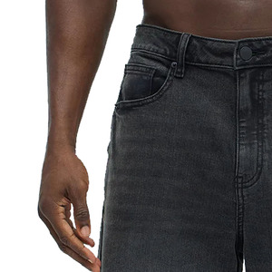 Custom Vintage Washed Solid Men Jean Shorts Casual Hasta la rodilla Baggy Denim Shorts Custom Jorts para hombres Pantalones cortos de mezclilla para hombres 2025 - Product Image 5