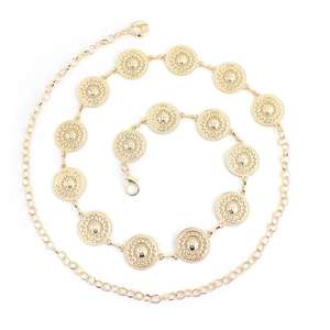 Robe et pull de mode européens et américains avec ceintures métalliques décoratives pour resserrer la taille - Product Image 1