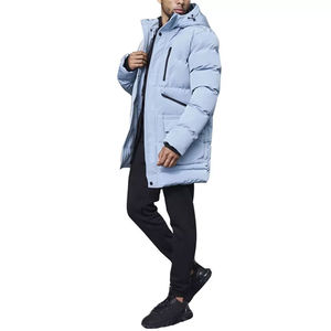 Unisex Puffer <b>Long</b> <b>Coats</b> Cold Winter Custom logo Puff Windproof Export Quality <b>Men</b> <b>Coat</b> Down Winter Puffer Jacket - Product Image 2