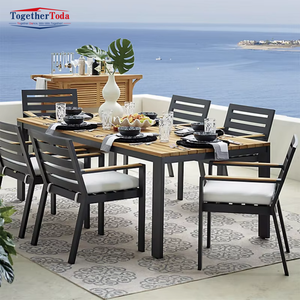 Muebles <span class=keywords><strong>de</strong></span> Jardín para Exteriores, Balcón, Comedor, Cafetería, <span class=keywords><strong>Juego</strong></span> <span class=keywords><strong>de</strong></span> <span class=keywords><strong>Mesa</strong></span> <span class=keywords><strong>y</strong></span> <span class=keywords><strong>Sillas</strong></span> <span class=keywords><strong>de</strong></span> Patio <span class=keywords><strong>de</strong></span> Metal Expandible Multifuncional - Product Image 3
