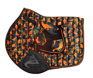 Almohadilla de montura para salto ecuestre personalizada con estampado de animales, tela de poliéster y polialgodón, la mejor almohadilla de montura para salto ecuestre - Product Image 4