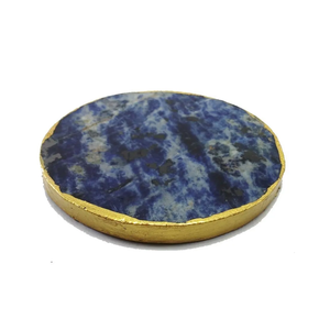 Haute Qualité Cristal caboteur Cadeau Utiliser Main Faire Pierre Artisanat Sodalite Pierre sous-verres pour Boisson Pierre Naturelle Guérison Grossiste - Product Image 3
