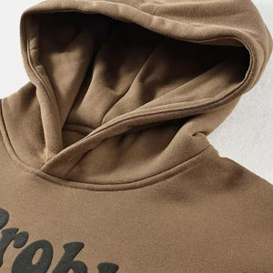 Sudadera con capucha para hombre de gran tamaño con estampado de algodón mezclado con logotipo personalizado, precio al por mayor, impresión 3D para invierno - Product Image 2